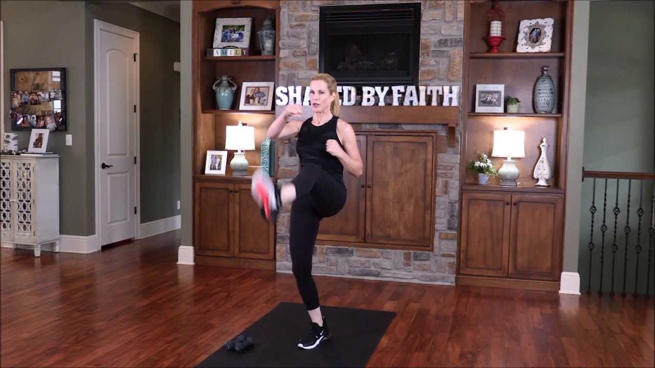 Scripture based Strength Training plus Cardio Kickboxing Workout | Shaped by Faith Christian TV Show