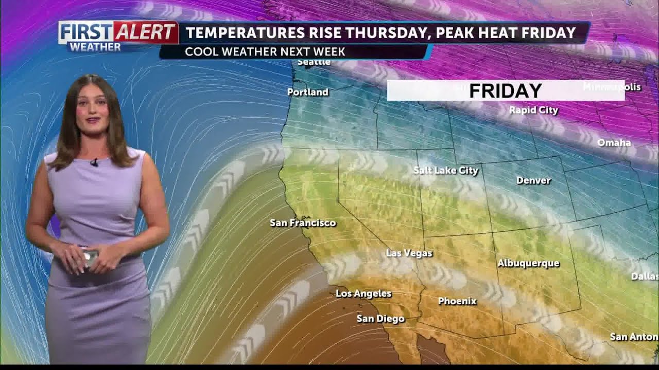 Toasty Thursday, peak heating Friday
