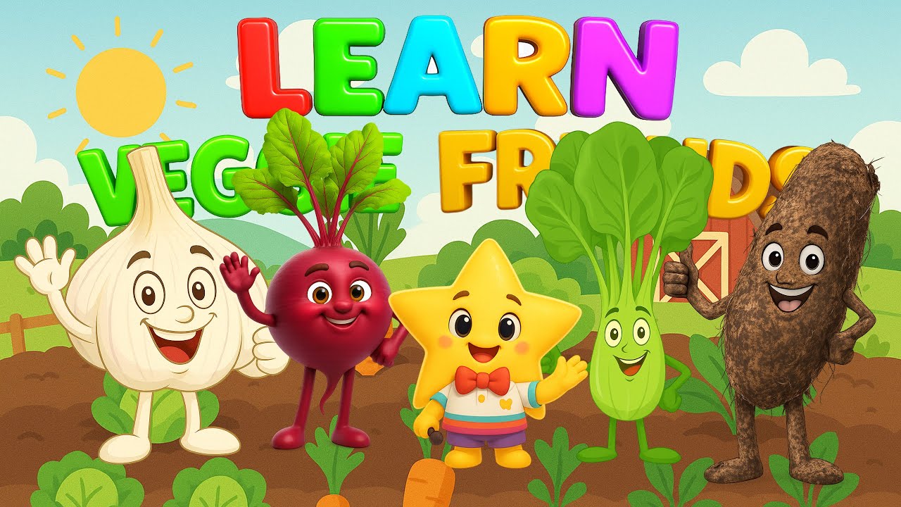 Learn ABC with Veggie Friends 🥬🍠🧄 | Part 4 – Fun Alphabet Songs for Kids
