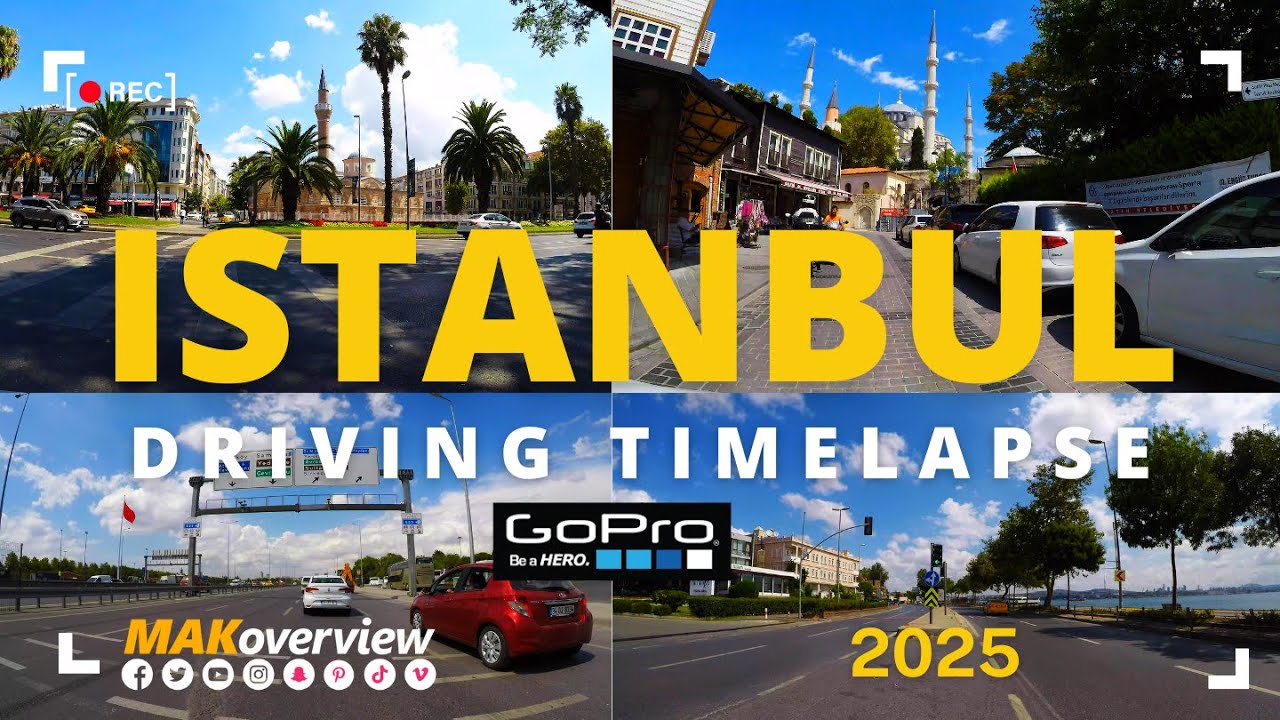 Istanbul Driving Timelapse | Day to Night City Lights | Relaxing Mini Vlog