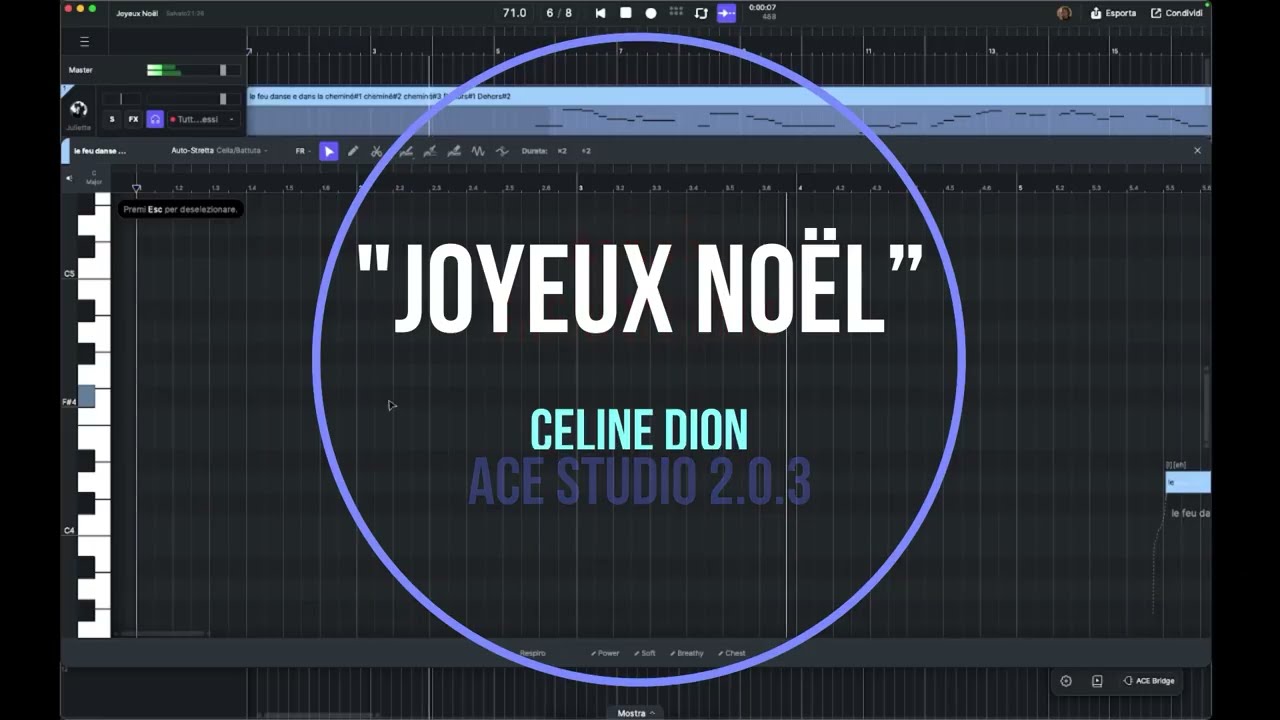 "Joyeux Noël” X-Mas French Demo ACE Studio