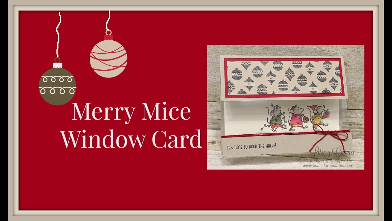Merry Mice Window Card
