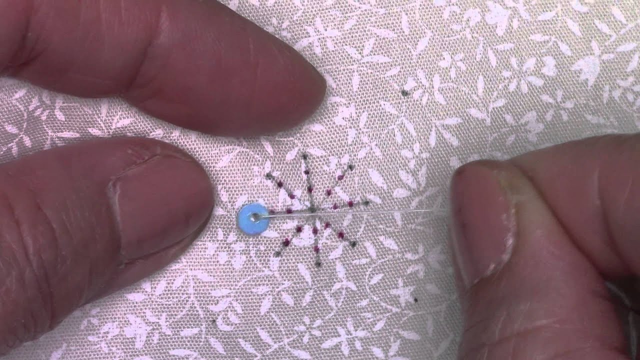 ビーズ刺繍初級　第7回　フラット型スパンコールの花を作りましょう