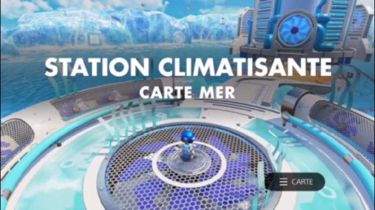 Astro's Playroom - Collectibles - Station Climatisante / Carte mer - Puzzles Artefacts