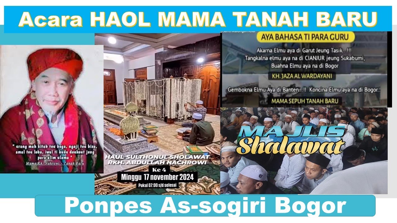 Haol ke-4 mama Abdullah Nachrowi//Assogiri Tanah baru Bogor//Panitia majlis sholawat//Wijayakusuma