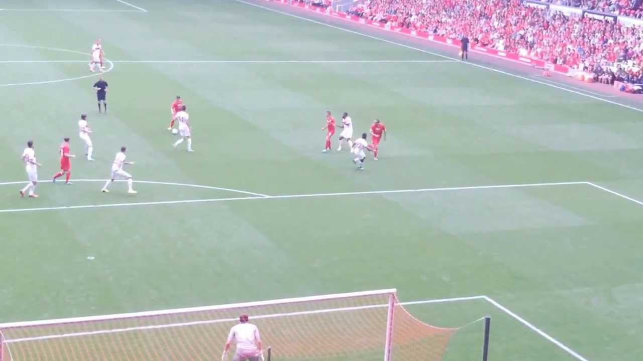 Steven Gerrard Testimonial: Aspas Backheel Volley Pass
