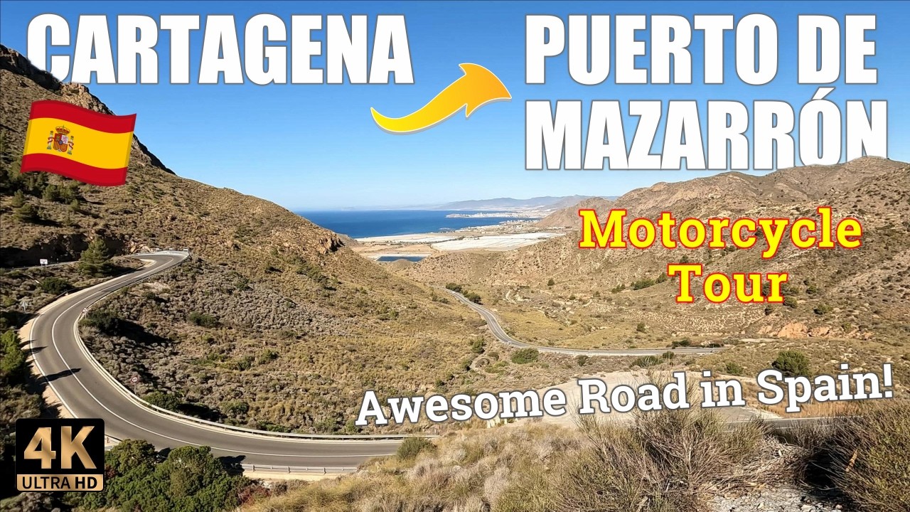 Motorcycle Tour Cartagena to Puerto de Mazarron Spain | Awesome Mountains & Beaches