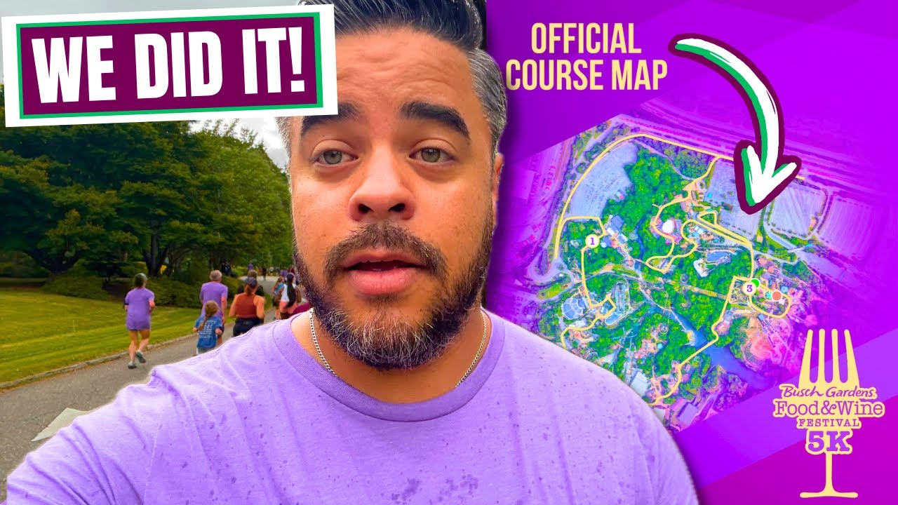 Mini Marathon At A THEME PARK! | Food & Wine 5k Busch Gardens Williamsburg