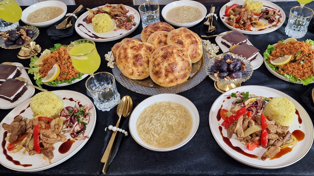 Iftar per Mysafyr, recetat me te Mira, PITALKA, embelsir, Mish me salc, Oriz dhe Sallat me Bullgur