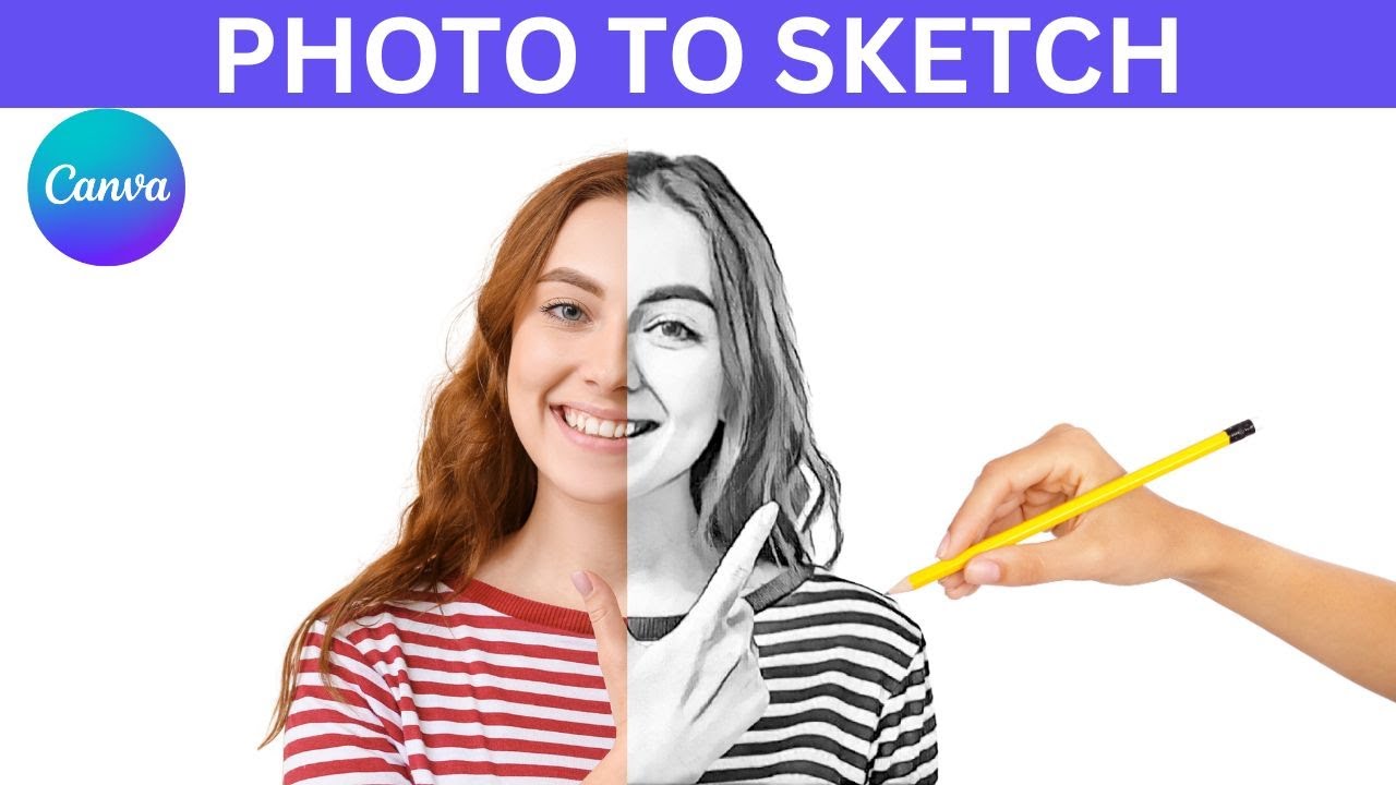 Turn Photo into Sketch in Canva | Easy tutorial for beginners