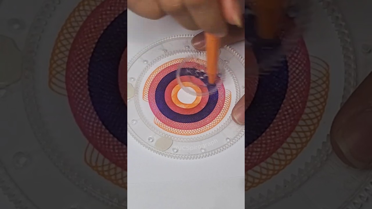 Vibrant Spirograph Designs | Relaxing ASMR for Stress Relief #satisfying #asmr