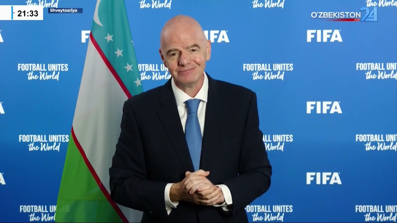 FIFA prezidenti o‘zbek futbolining rivojlanishi haqida videomurojaatnoma yo‘lladi I Axborot 24