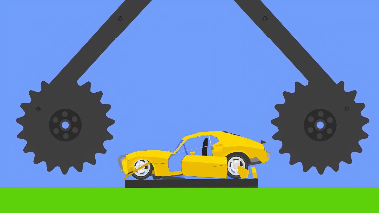 Extreme Car Crashes - Phun Algodoo Crazy Car Destruction