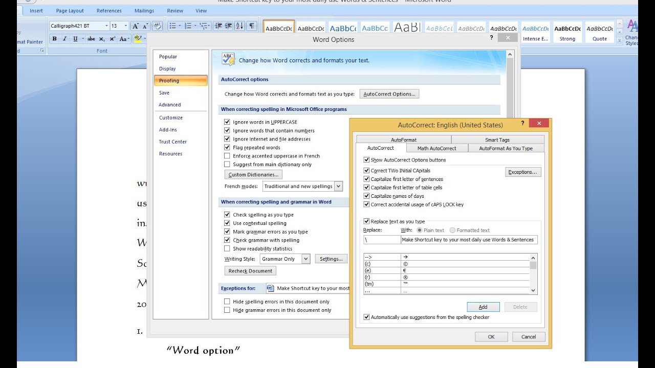 Make Shortcut key to your Most Daily Use Words & Sentences