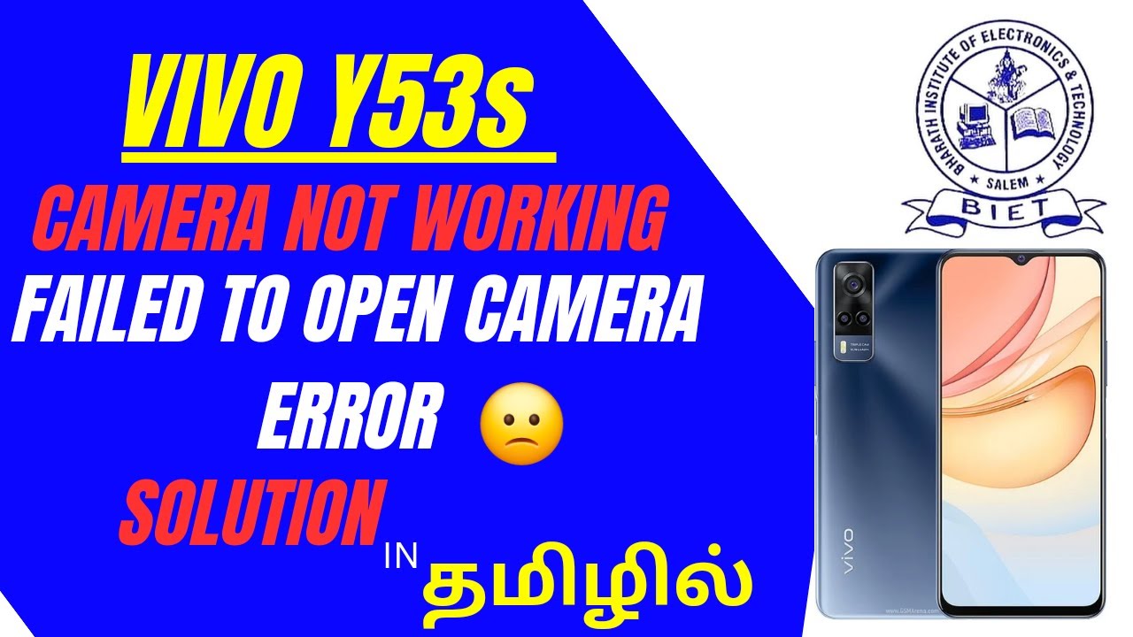 VIVO Y53S CAMERA NOT WORKING, FAILED TO OPEN CAMERA ERROR SOLUTION...