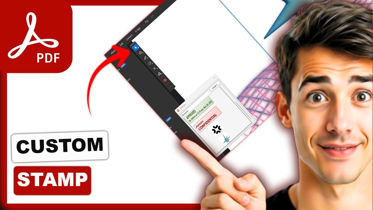 Как создать пользовательский штамп в PDF с помощью Adobe Acrobat (самый простой способ) (руководс...
