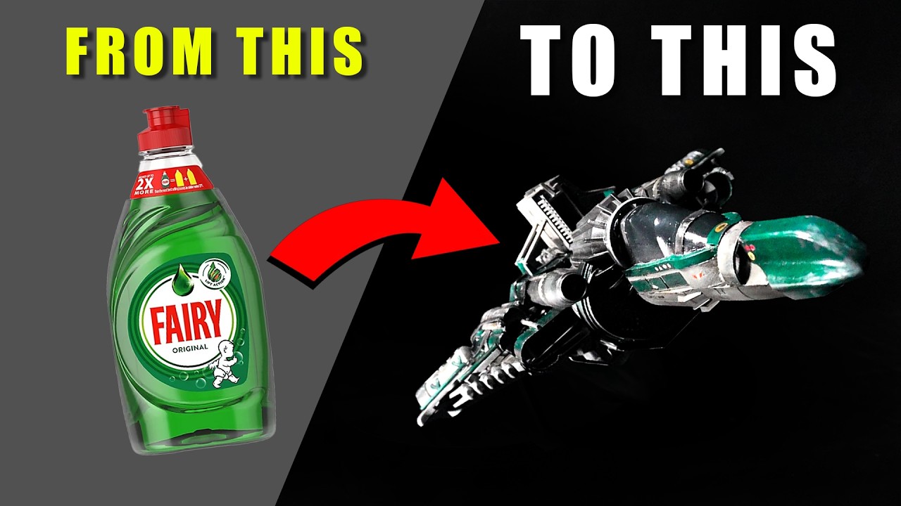 Эпический космический корабль, сделанный из бутылки Fairy Liquid