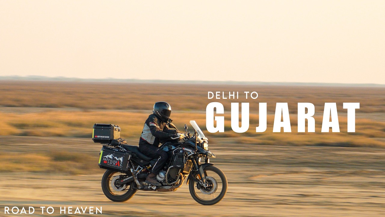 Delhi To Dholavira Gujarat 1100 KMS Ride In Extreme Weather | Ep-01 Reached Road To Heaven Dholavira