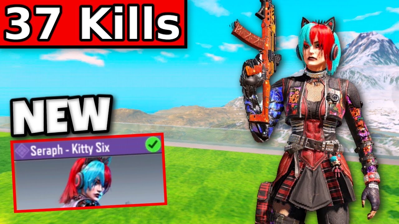 *NEW* SERAPH - KITTY SIX SKIN!! | CALL OF DUTY MOBILE | SOLO VS SQUADS