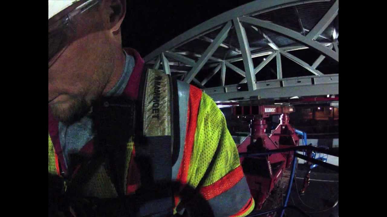 Dulles Rail Extension Pedestrian Bridge Installation