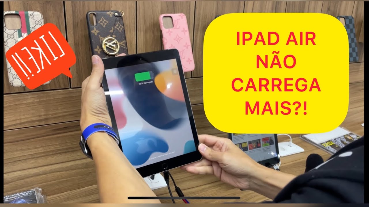 iPad 6 (a1954) n&atilde;o carrega, troca de conector iPad.