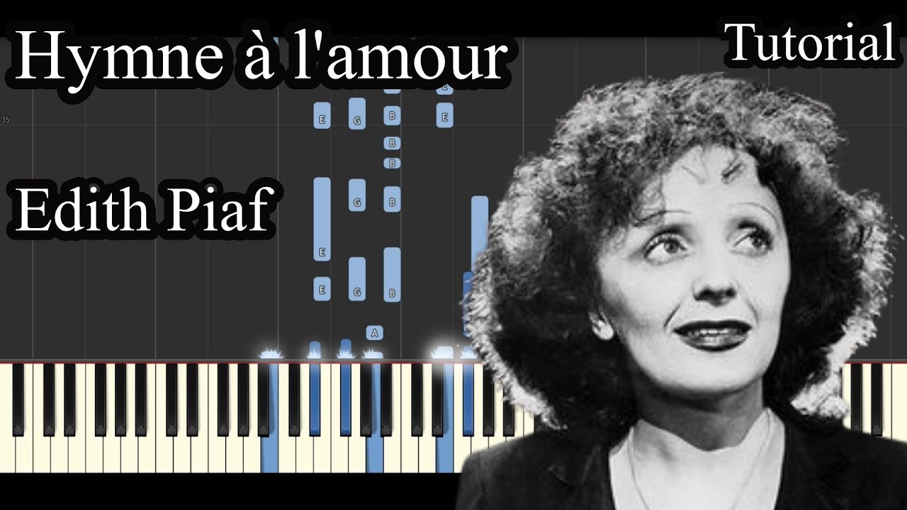 Hymne à l'amour - Edith Piaf - Piano Tutorial