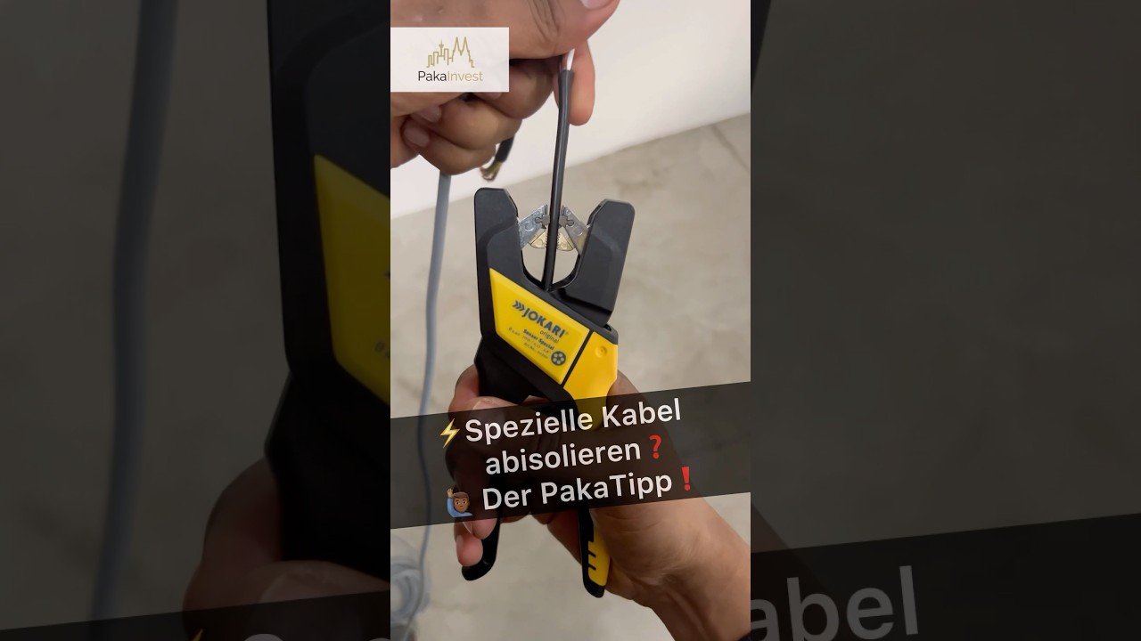 🙋🏾‍♂️Spezielle Kabel abisolieren⚡️ 