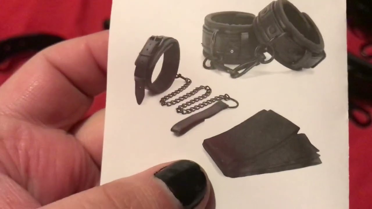 Unbaging a bdsm set