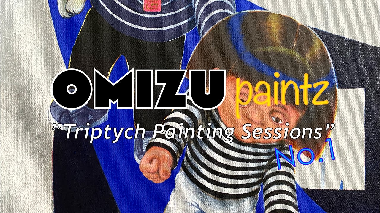 Omizu Paints Live! Triptych Painting Sessions.