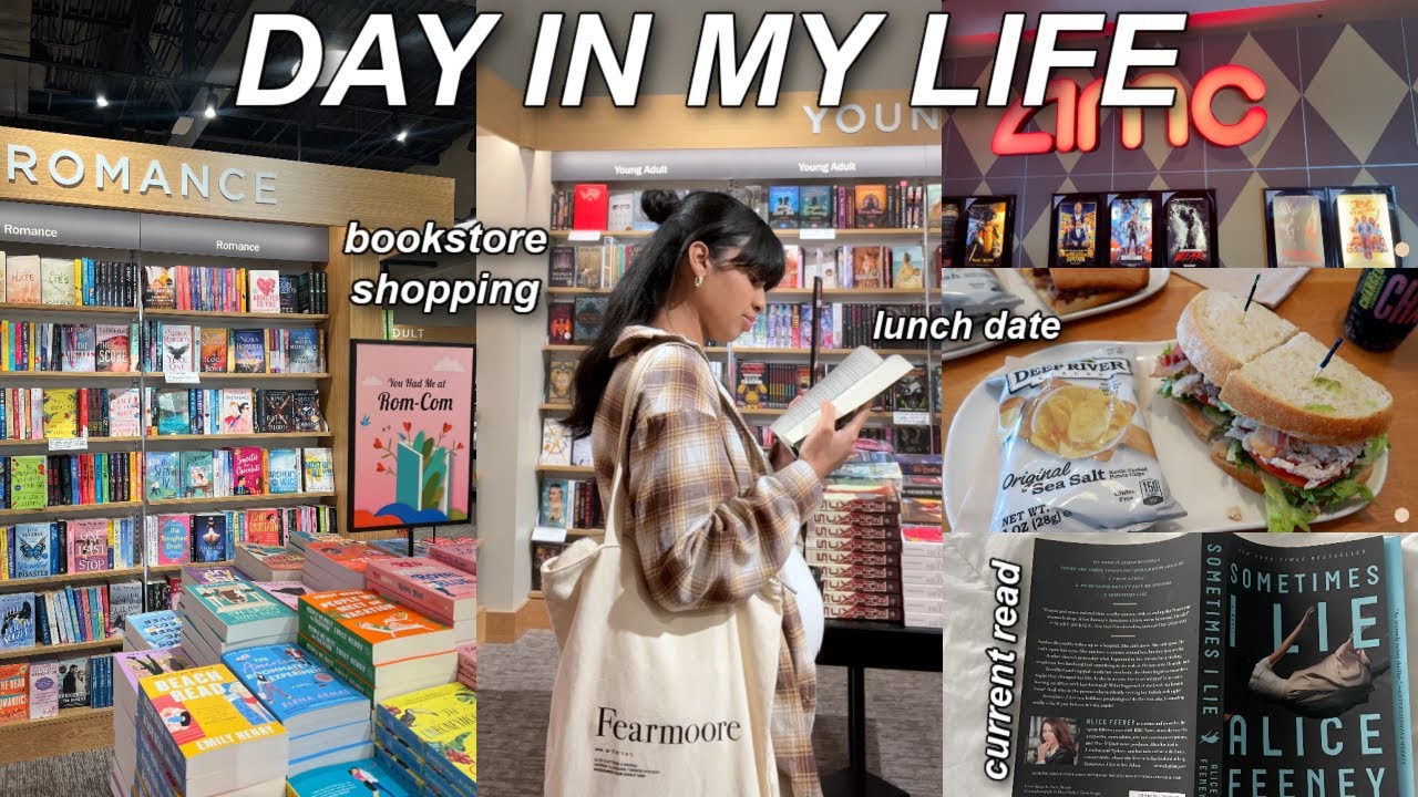 day in my life vlog: current read, book shopping at barnes & noble, book haul, lunch date & more!