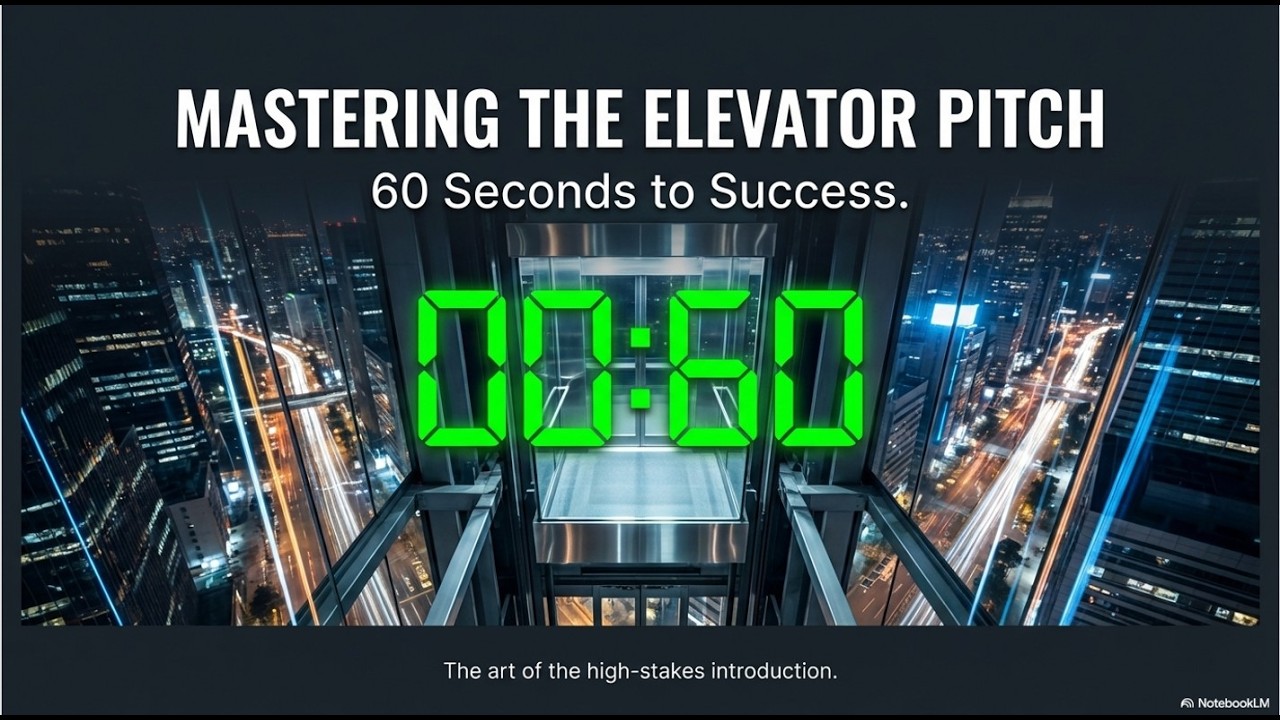 The Perfect Elevator Pitch: How to Sell Yourself in 60 Seconds 🚀💼