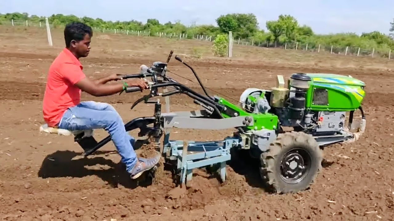 Unique walk-behind tractors from different countries of the world, video selection