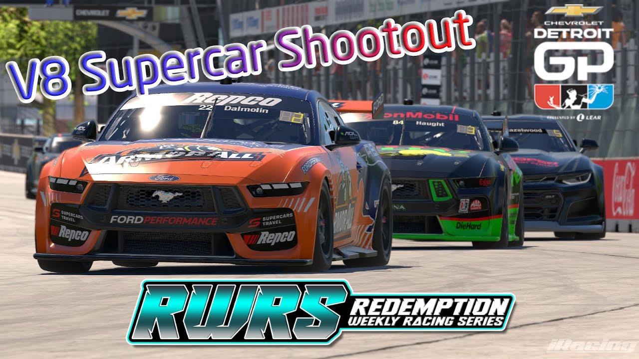 V8 Supercar Showdown: No Room, No Mercy in Downtown Detroit