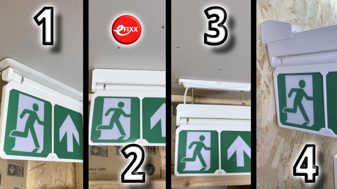 Emergency Exit Sign - All In One