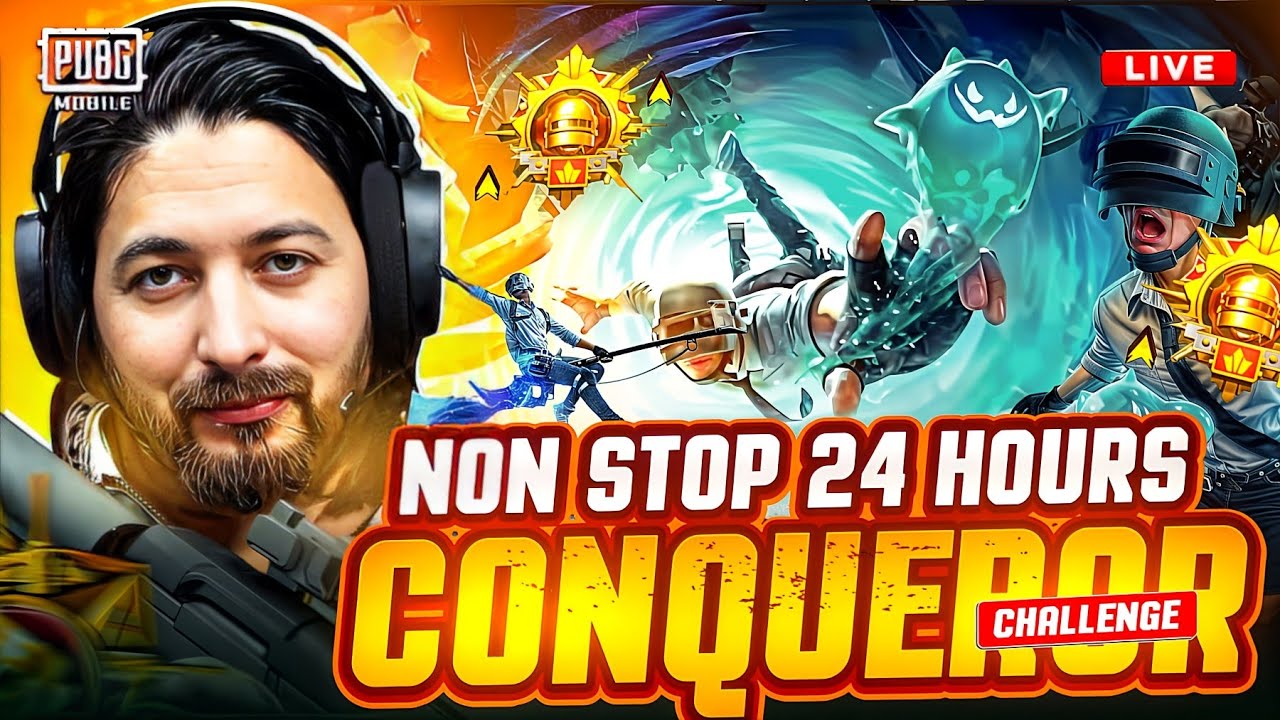 24 HOURS NON STOP STREAM | CONQUEROR CHALLENGE | TMG MARKHOR | PUBG Live Stream