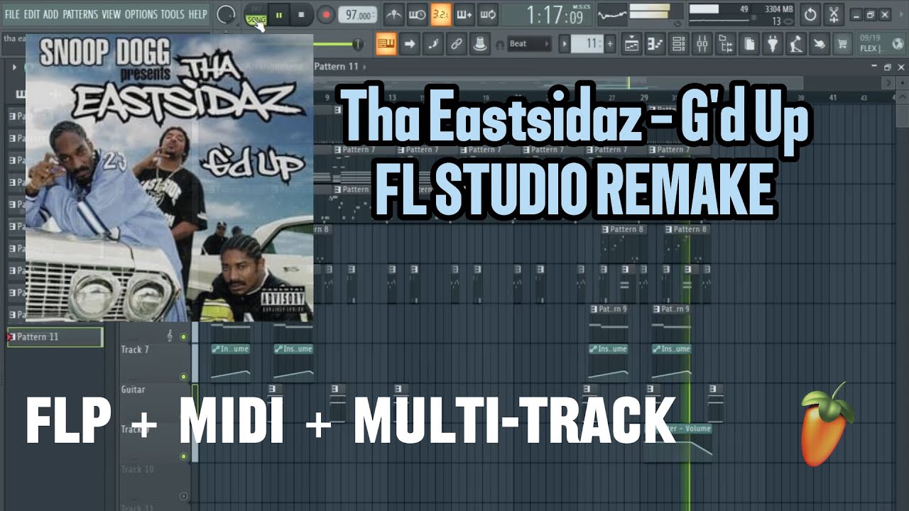 Tha Eastsidaz - G'd Up (FL Studio Remake) FLP + DRUM KIT + Multi-Track
