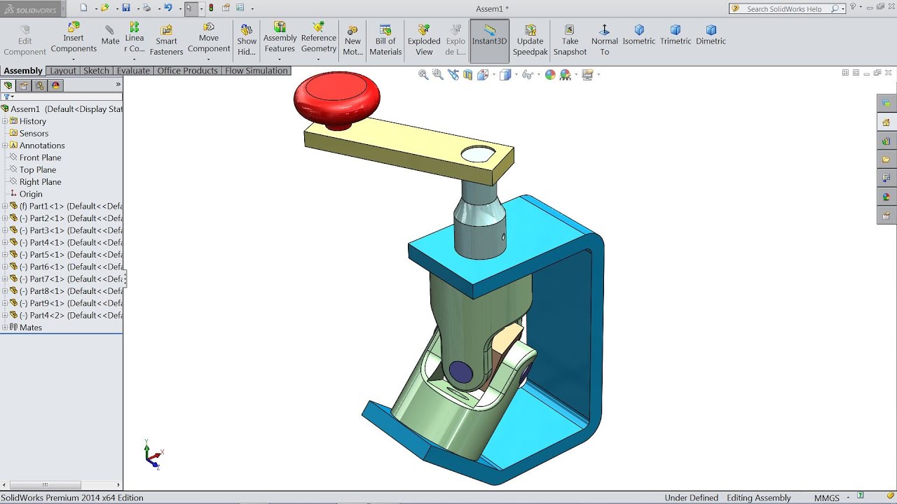 SolidWorks Tutorial | Design And Assembly of Universal joint in SolidWorks | SolidWorks