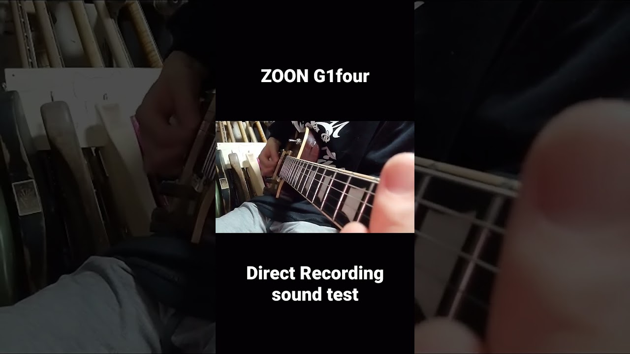 ZOOM G1four Gibson lespaul Direct Recording Sound test
