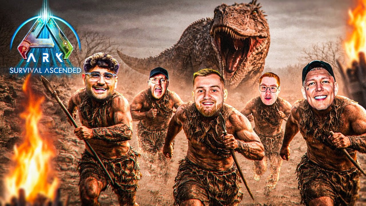 WIR FANGEN EINEN CARCHARODONTOSAURUS & BESIEGEN DEN ERSTEN BOSS!🦖ARK SURVIVAL ASCENDED mit der GANG🔥