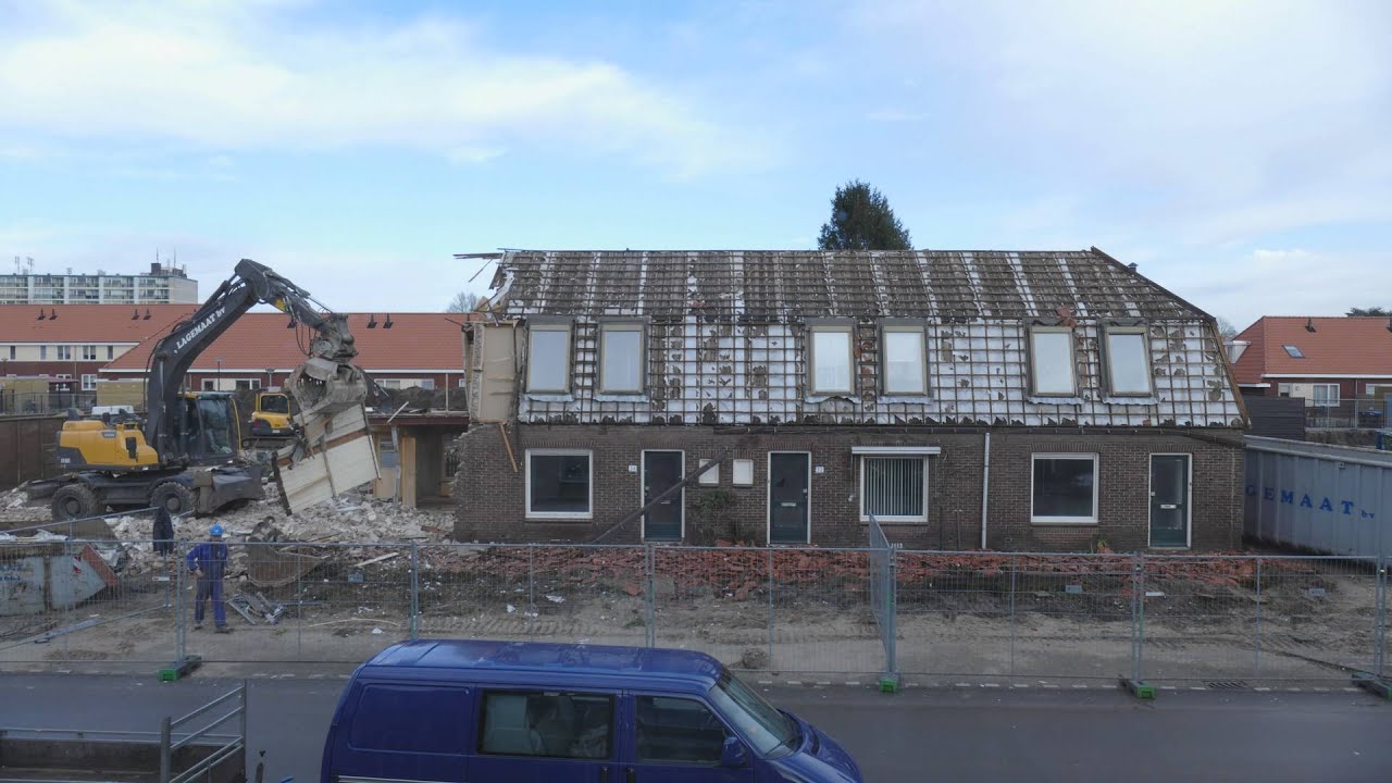 Timelapse sloop woningen Valkenweg (2)