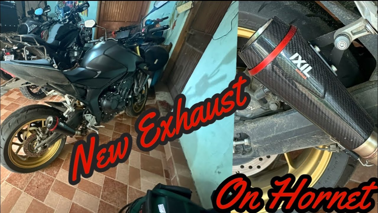 NEW IXIL SLIP ON EXHAUST ON MY CB 1000 HORNET SP !!!