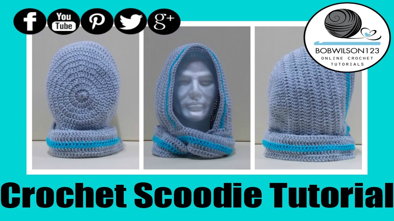 Crochet Scoodie Rounded Hood - with written pattern