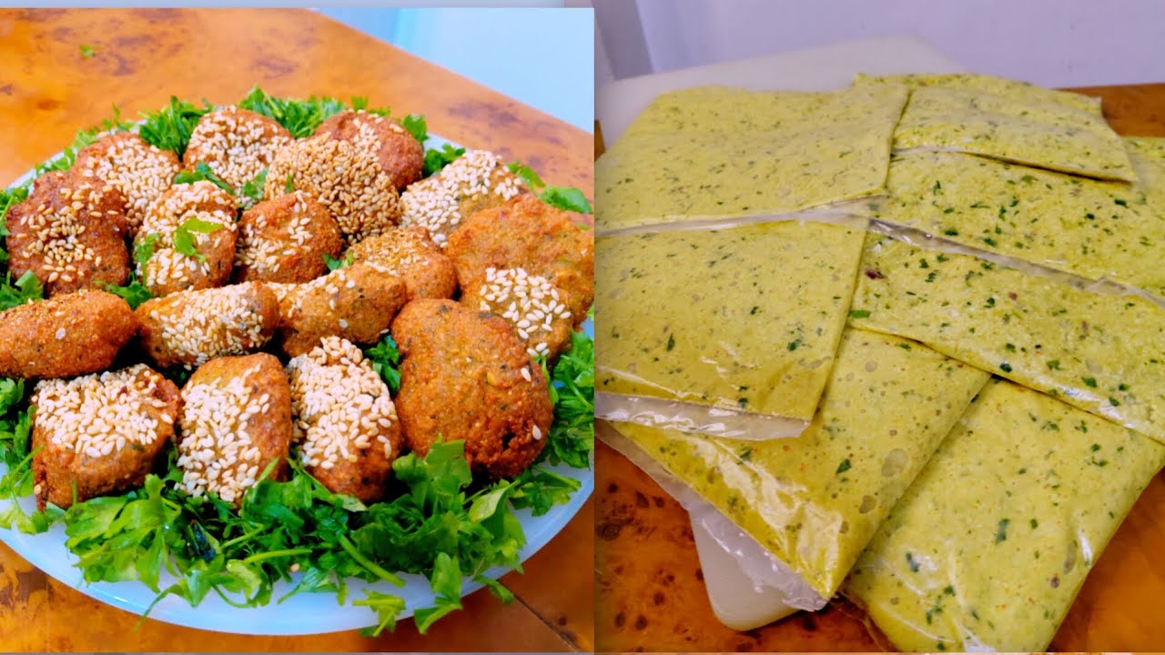 طعمية مصرية وسورية😋طعمية العشر دقايق من غير نقع الفول والحمص بالساعات❌️أواستخدام الخلاط أو المفرمة❌️