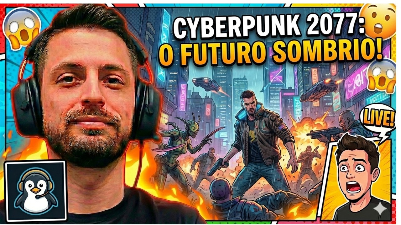 🔴 CYBERPUNK 2077 AO VIVO: O Caos e as Tretas nas Ruas de Night City! 🌃