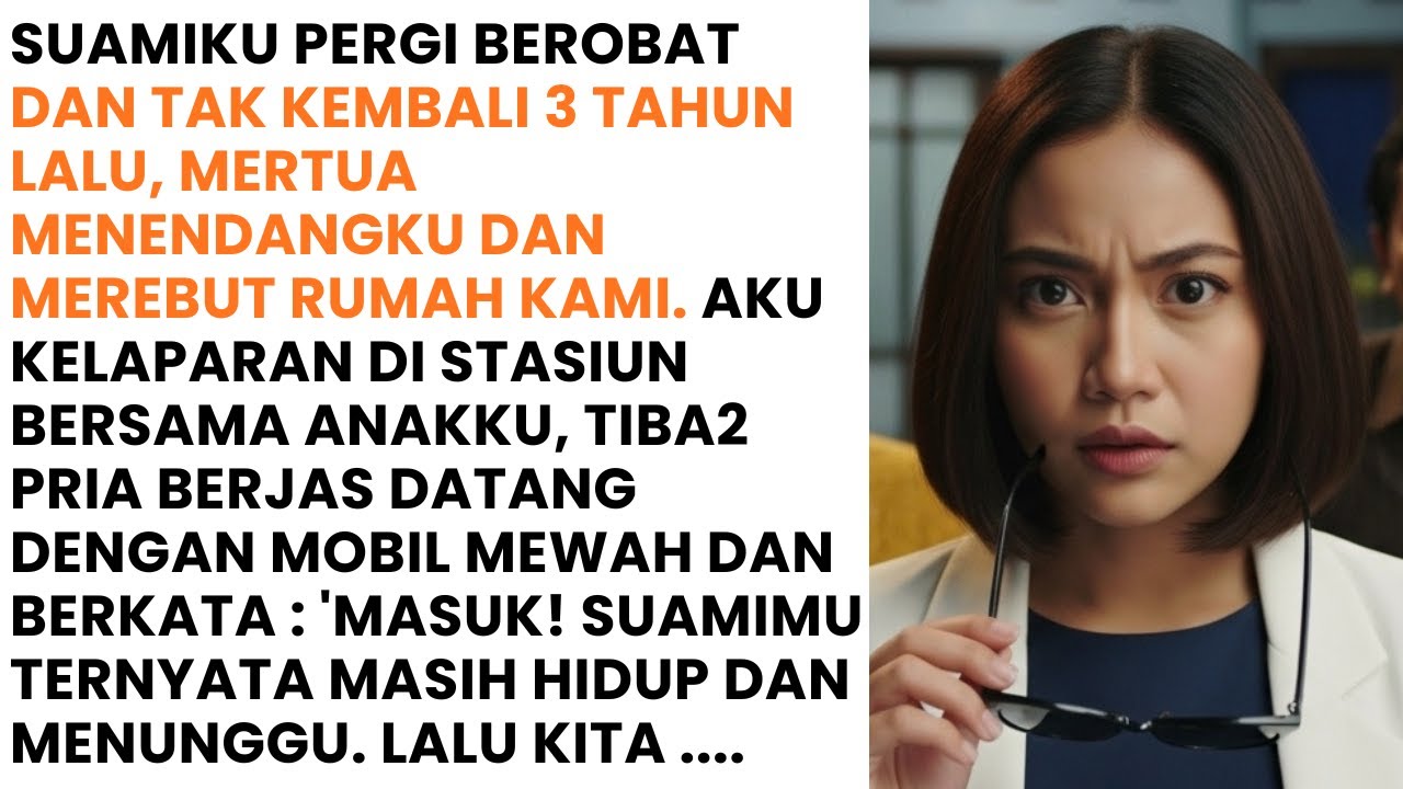 SUAMIKU HILANG 3 TAHUN DAN AKU DIUSIR MERTUA - DI STASIUN TIBA2 MUNCUL PRIA TAMPAN BERJAS BERKATA...