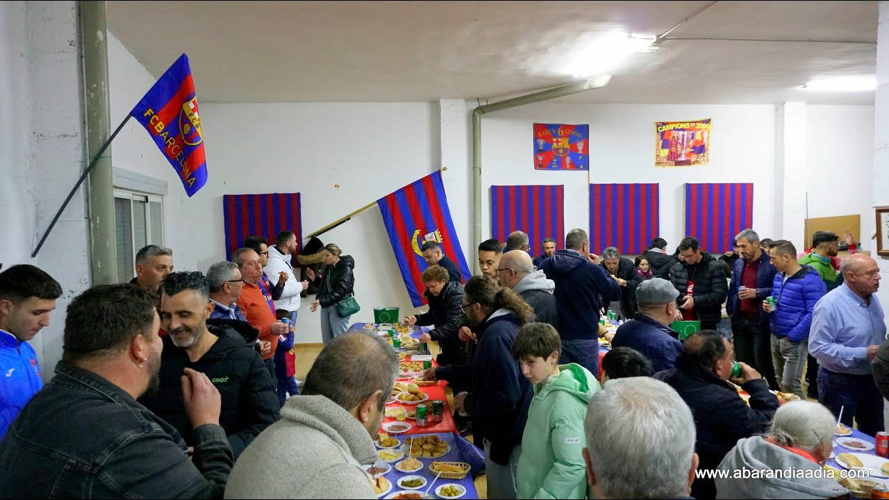 Acto de inauguración de la Peña Barcelonista 'Ernesto Soler' de Abarán