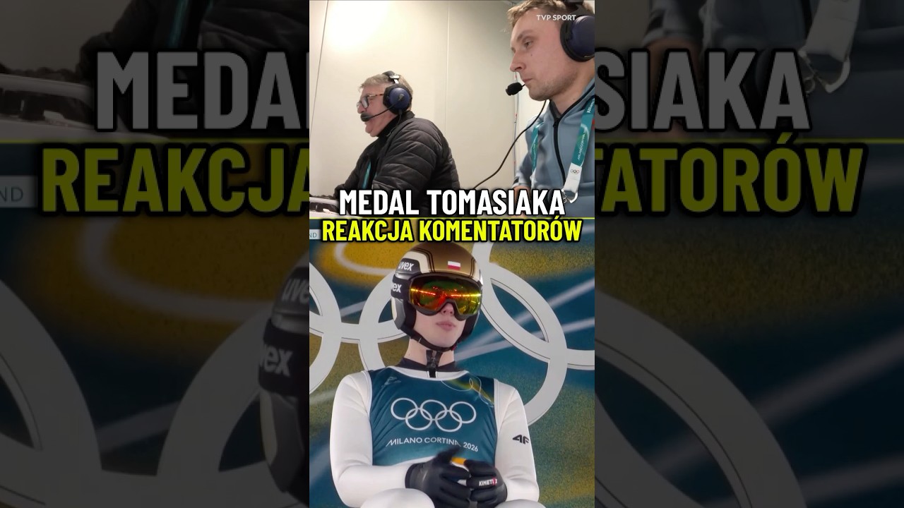 REAKCJE KOMENTATOR&Oacute;W NA MEDAL KACPRA TOMASIAKA #SHORTS #WINTEROLYMPICS