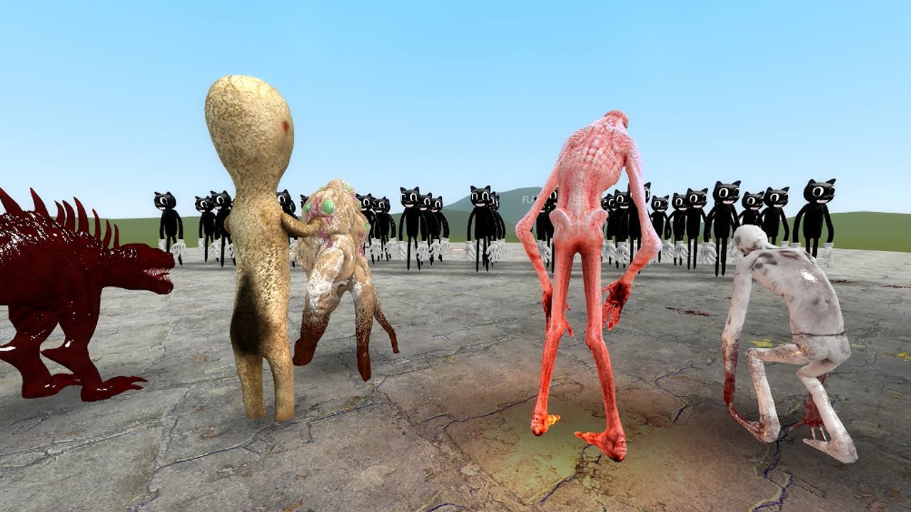 ALL SCP VS Cartoon Cat in Garry's Mod