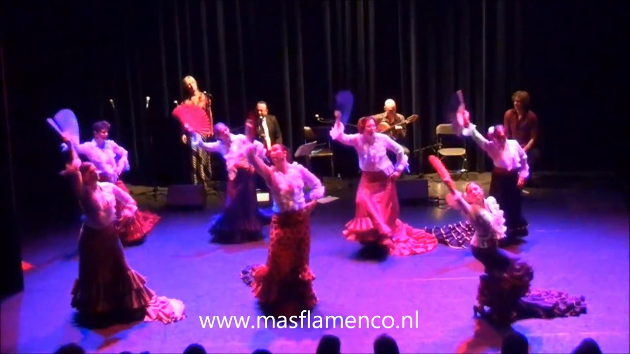 Guajira  met Bata de Cola - Leerlingen Mascha Meijman - Masflamenco nl