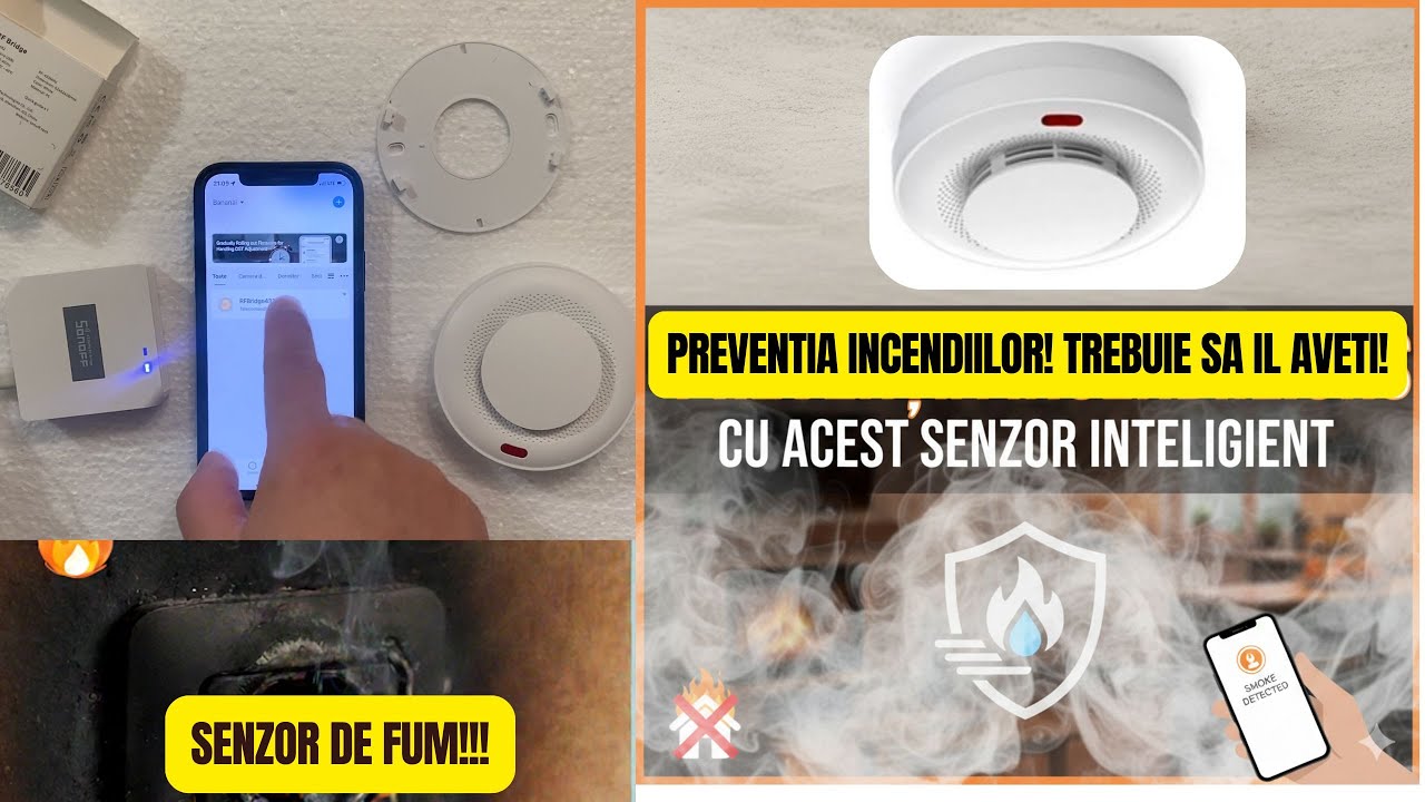 Senzor de fum - Detectie incendiu - Early detection fire - Smoke detector